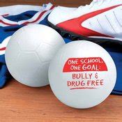 One School, One Goal: Bully & Drug Free Mini Soccerball | Positive Promotions