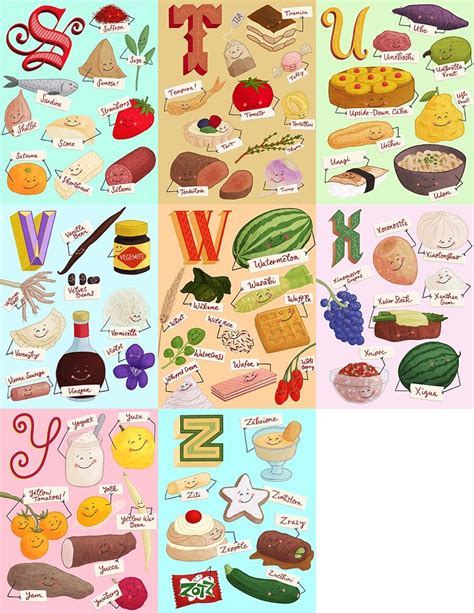 Food Alphabet Illustration - Food Illustration | Jennifer Hines / Food ...