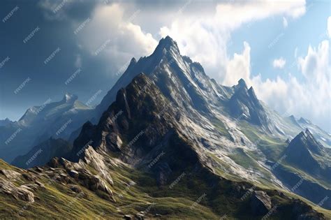 Premium AI Image | Panoramic view of the Matterhorn peak in the Swiss Alps