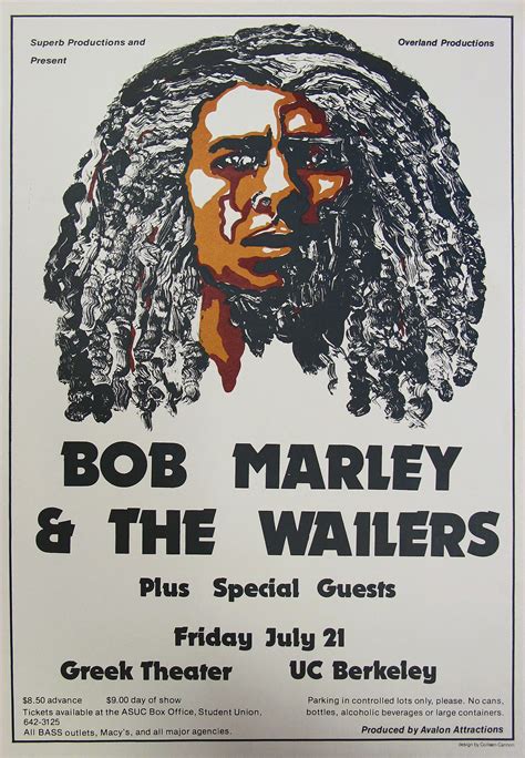 Bob Marley And The Wailers Original Concert Poster | Limited Runs