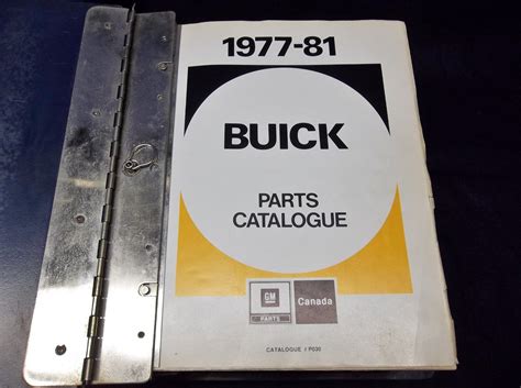 GM Buick Parts Catalog Books – Buick Turbo Regal