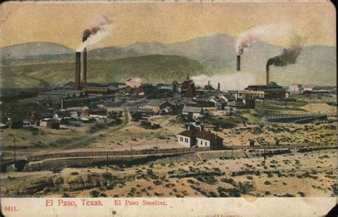 El Paso Smelter Texas Postcard