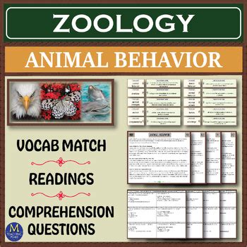 Zoology Series: Animal Behavior by M Teaching Peaks | TPT