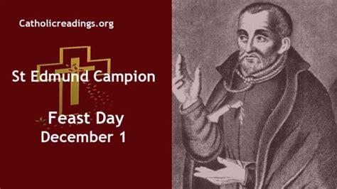 St Edmund Campion - Feast Day - December 1 2023 - Catholic Saint of the Day