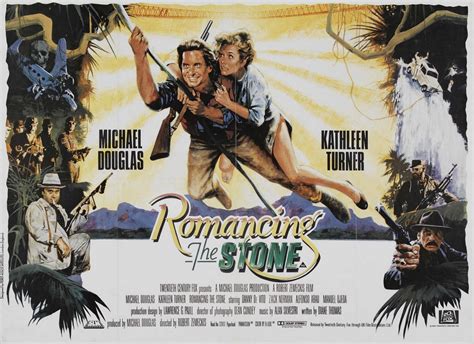 MOVIE POSTERS: ROMANCING THE STONE (1984)