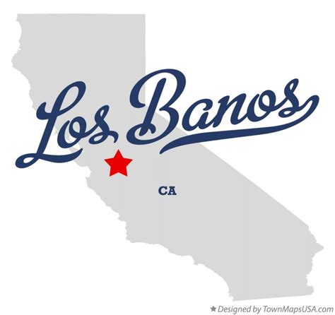 Map of Los Banos, CA, California