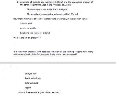 Solved The density of acetic anhydride is 1.08 g/ml. The | Chegg.com