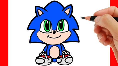 HOW TO DRAW SONIC - HOW TO DRAW BABY SONIC EASY