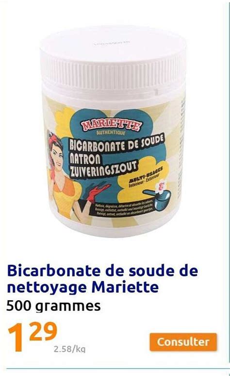 Promo Bicarbonate De Soude De Nettoyage Mariette chez Action - iCatalogue.fr