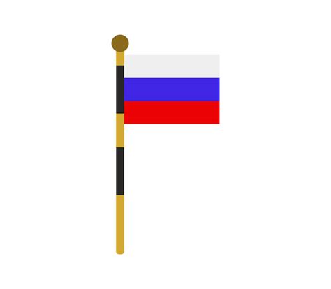 Premium Vector | Russian flag