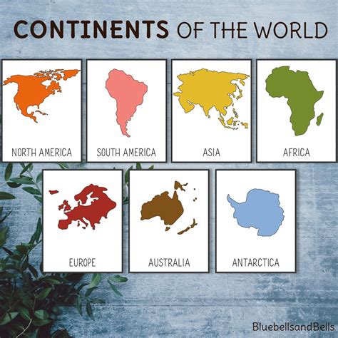 * CONTINENTS OF THE WORLD * Flashcards* Letter size map * Coloring page * WHAT WILL YOU RECEIVE ...