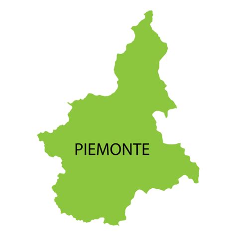 Piedmont region map - Transparent PNG & SVG vector file