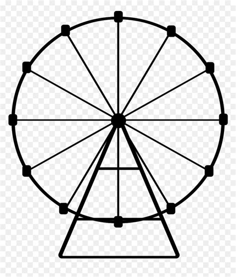 - Ferris Wheel Png , Png Download - Ferris Wheel Clipart Black And White, Transparent Png - vhv