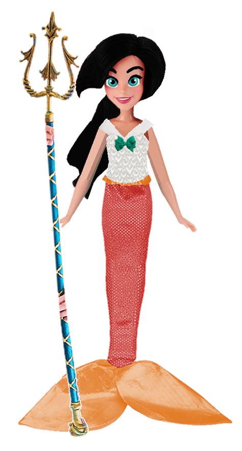 Custom Melody Hasbro doll (holding a trident) | Disney barbie dolls, Little mermaid doll, Disney ...