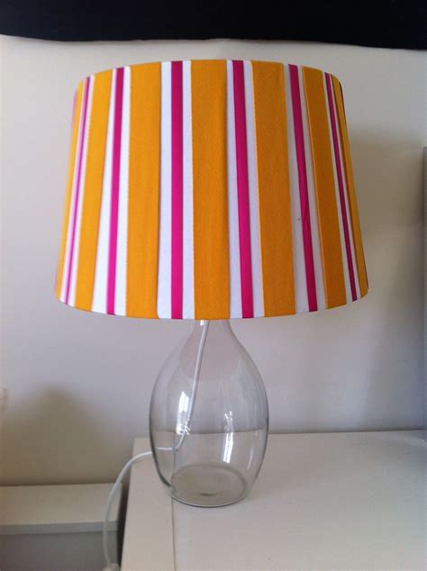 Plain white lamp shade converted with ribbon | White lamp shade, White lamp, Lamp