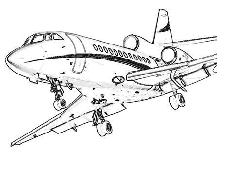 Simple Airplane Drawing at GetDrawings | Free download