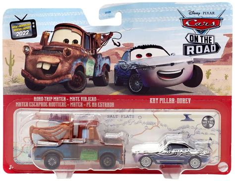 Disney Pixar Cars On The Road Metal Road Trip Mater Kay Pillar-Durev ...