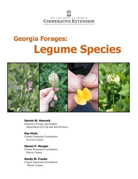 Legume Species Georgia Forages: