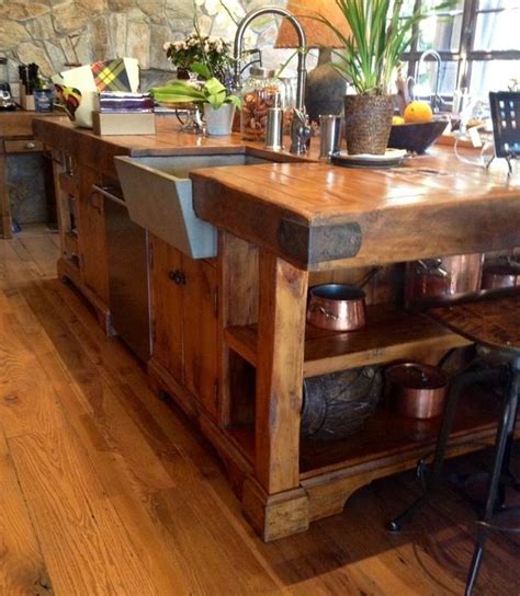 44 Awesome Rustic Kitchen Island Design Ideas - PIMPHOMEE