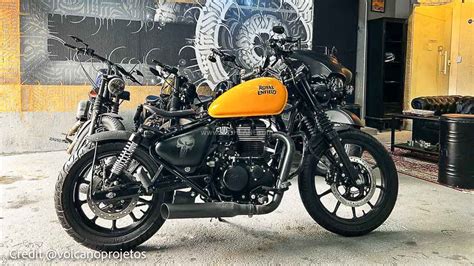 Royal Enfield Meteor 350 Modified Bobber With Single Seat - Looks Dope