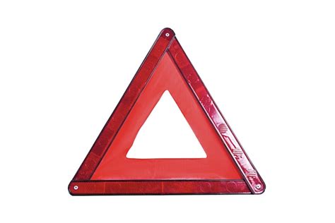 Premium Photo | Red triangle warning sign