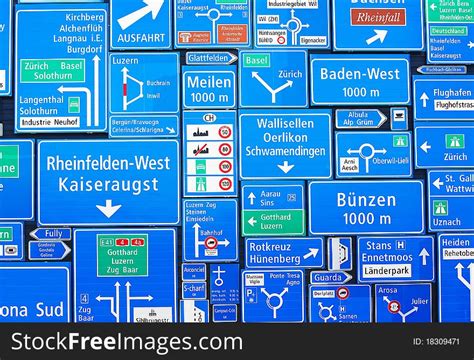 Swiss Road Signs - Free Stock Images & Photos - 18309471 | StockFreeImages.com