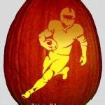 Running NFL/Football Player Pumpkin Carving Stencil | Pumpkin carving ...