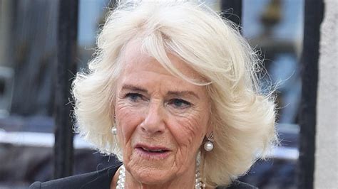 Duchess Camilla dons poignant pearls and fitted dress for Queen Consort ...