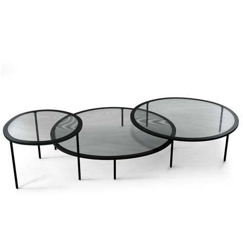 Taffy Glass and Metal Coffee table by Gallotti & Radice - Klarity - Glass Furniture