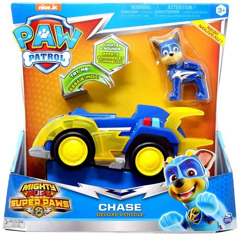 Paw Patrol Mighty Pups Super Paws Chase Vehicle Figure | lupon.gov.ph