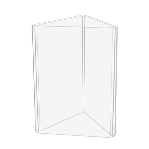 Buy Source One Three Panel Sided Acrylic Table Tent Sign Holder Table Top Menu Holder (8 1/2 x ...
