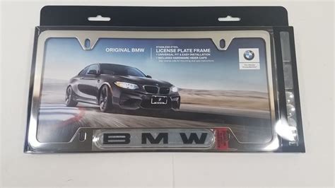 82120010395 - 2007-2023 BMW License Plate Frame - Polished Finish (82-12-0-010-395) | BMW of ...