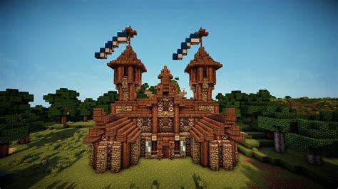 Medieval Town Hall Minecraft