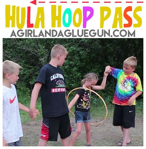 Hula Hoop Pass--fun activity | Family reunion games, Team games, Family ...