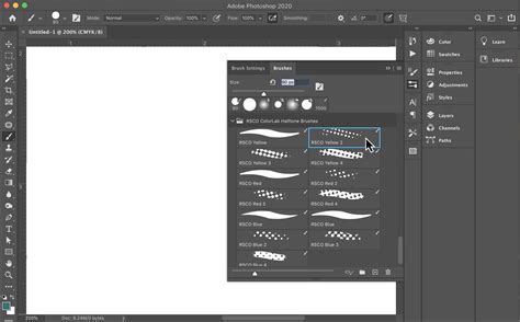 How to change the size of halftones in a Photoshop brush. - RetroSupply