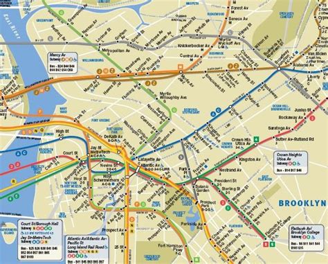 Ny map, Brooklyn neighborhoods, Train map