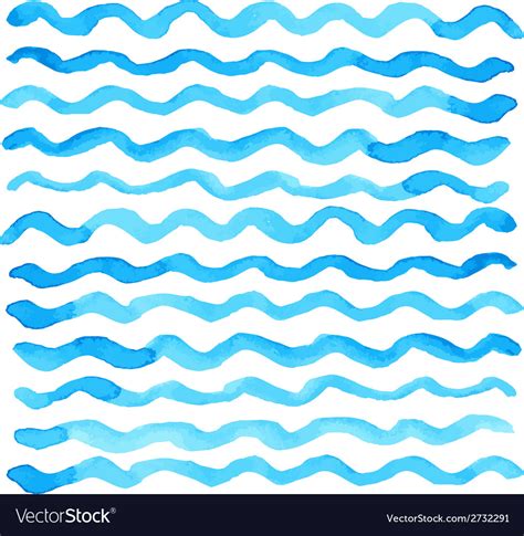 Watercolor wave pattern Royalty Free Vector Image