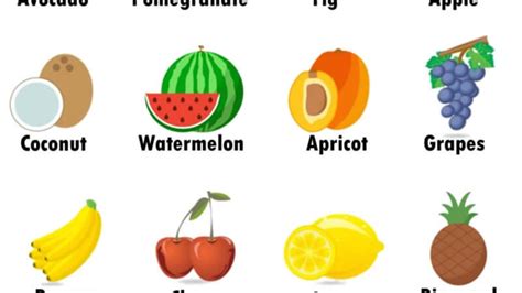 Name List Of Fruits Fruits are not only delicious but healthful too