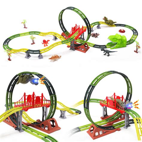 Dinosaur Track - Dinosaur Race Car Track Toy Set Dinosaurs Cars Vehicle ...