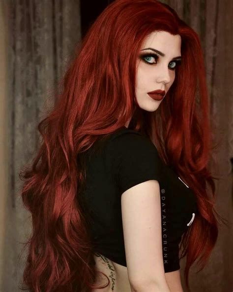 Beautiful Red Haired Women Pictures - Miladies.net | Hair styles, Dark red hair, Long hair styles