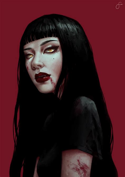 ArtStation - Femme Fatale, • Soe • | Vampire art, Dark art illustrations, Modern vampires