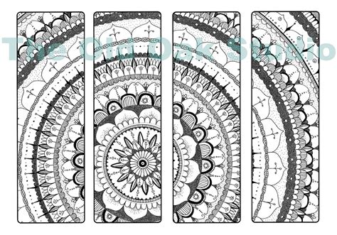 Downloadable Mandala Bookmarks. Printable Digital Download. - Etsy