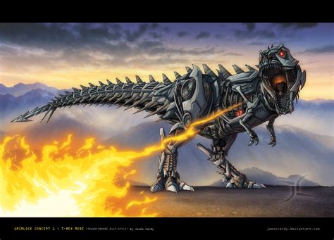 TF RotF-style Grimlock Concept by JasonCardy on DeviantArt