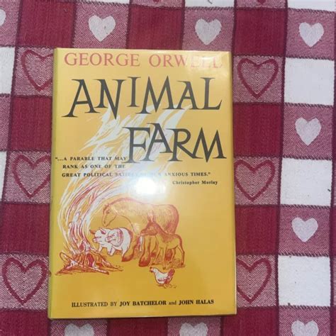 ANIMAL FARM, GEORGE Orwell, Illustrated Edition, BCE, 1954, HC/DJ $19.00 - PicClick