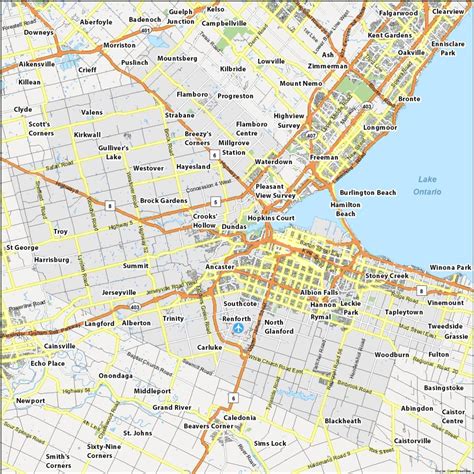 Map of Hamilton, Ontario - GIS Geography