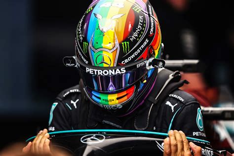 Lewis Hamilton 2021 Qatar Grand Prix F1 Full-Size 1:1 Replica Helmet ...