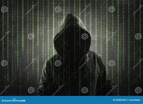 Hacker Over a Green Screen with Binary Code Stock Photo - Image of ...