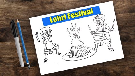 Easy Lohri Drawing Step By Step : No finish artwork, only tutorial ...