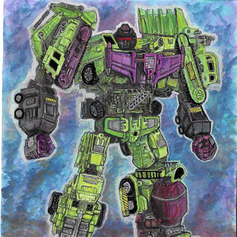 Transformers Devastator Combiner Wars Original Illustration ...