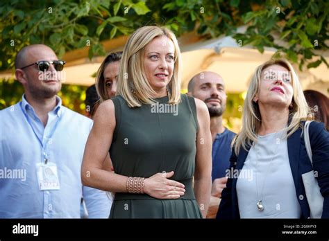 Italy, Rome, july 20, 2021 : Giorgia Meloni, leader of 'Fratelli d ...